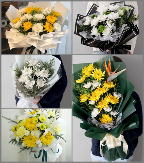 山西太原阳曲县凌井店乡白事花束代送